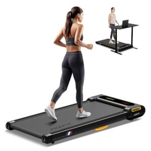 Walking Pad Treadmill, Under Desk Treadmill, Treadmill for Home Office, Quiet Treadmill 2 in 1 for Walking and Jogging, 2.5HP Portable Walking Treadmill with Remote Control, LED...