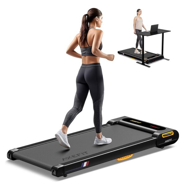 Walking Pad Treadmill, Under Desk Treadmill, Treadmill for Home Office, Quiet Treadmill 2 in 1 for Walking and Jogging, 2.5HP Portable Walking Treadmill with Remote Control, LED...