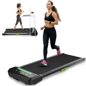 Walking Pad Treadmill, Walking Pad Under Desk Treadmill 2 in 1 Walking Jogging Machine Led Display Remote Control, 2.5hp Portable Walking Treadmills for Home/Office