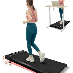 Walking Pad Treadmill with Incline Under Desk Treadmill 2.5 HP Portable Walking Pad 2 in 1 for Walking and Jogging, Under Desk Treadmill for Home Office with Remote Control.