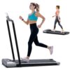 Walking Pad, Under Desk Treadmill, Walking Pad with Handle Bar, Portable Foldable Treadmill for Home/Office, 2 Functions 4 Modes, Installation-Free Low Noise, Remote Control and...