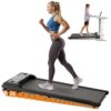 Walking Pad Under Desk Treadmill with Incline, 3-in-1 Portable Walking Jogging Machine with Remote Control, LED Display, Hidden Safety Switch, Compact for Home Office Use