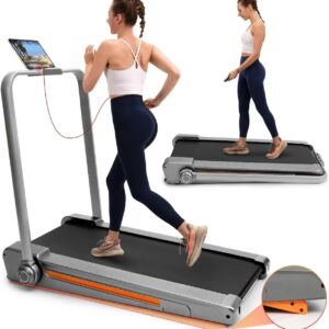 Walking Pad, Walking Pad with Incline, 2 in 1 Foldable Under Desk Treadmill for Home Office, 2.5 HP Portable Walking Treadmill with App Control&LED Display& Remote Control,330...