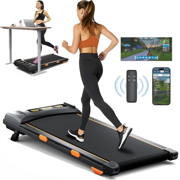 Walking Pad with Incline, Under Desk Treadmill, Portable Treadmills for Home Office