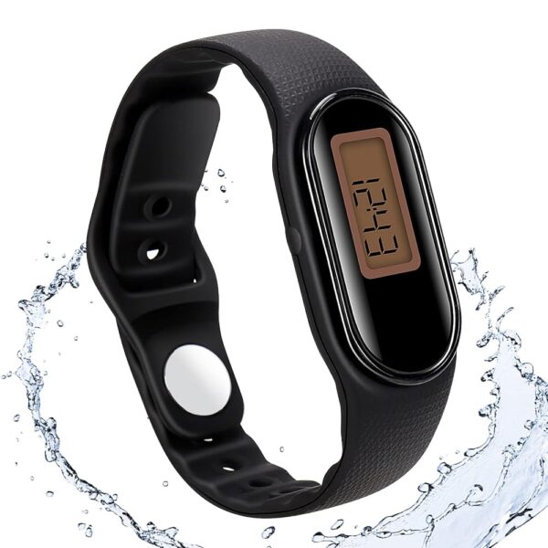 Waterproof Pedometer Watch, 3D Pedometer for Walking, Simple Step Counter for Walking with Steps Calories Distance Time for Kids Men Women Adults Seniors