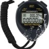 Waterproof Stopwatch Timer 30 Laps/Splits Only Stopwatch Mode, ON/Off Silent Memory Recall Simple Operation, Digital Stop Watch for Sports Swimming Running, Black