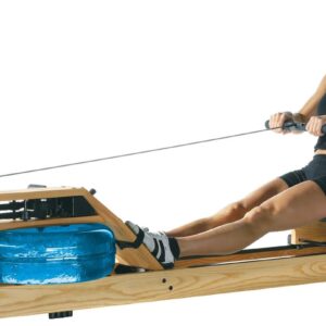 WaterRower Ash Rowing Machine with S4 Monitor | USA Made Water Rower | Original Handcrafted Erg Machine for Home Use & Gym