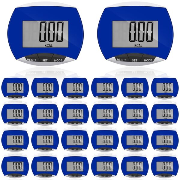 Weewooday Pedometer for Walking Steps and Miles Simple Step Counter Clip on for Walking with Digital Display Portable Clip Step Tracker Pocket Pedometer Bulk for Men Women...