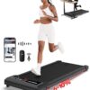 WELLFIT 10%/12% Incline Walking Pad Treadmill,340+ lbs Capacity & Voice Controlled,3.0HP Low Noise Standing Under Desk Treadmills for Apartment Office Home,Works with Apps &...
