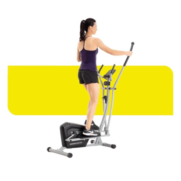 Weslo's Momentum G 4.1 Rear-Drive Elliptical Exercise Machine by Fitness Factory with Inertia-Enhanced Flywheel, Black