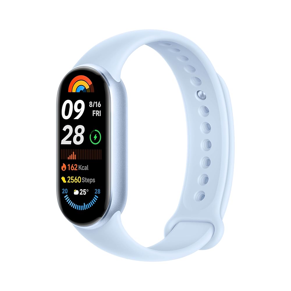 Xiaomi Smart Band 9 Global Version (2024) 1.62" Amoled Display | 233 mAh Battery | up to 21 Days of Battery Life | Over 150 Workout Modes | BT 5.4 | 50M Water Resistant -Arctic... Xiaomi Smart Band 9 Global Version (2024) 1.62" Amoled Display | 233 mAh Battery | up to 21 Days of Battery Life | Over 150 Workout Modes | BT 5.4 | 50M Water Resistant -Arctic...
