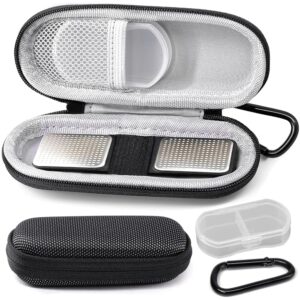 Yewltvep Case for kardiamobile EKG Heart Monitor, Hard case for KardiaMobile 6L, case for Kardia EKG Monitor Comes with Pill Box and Carabiner Clip, Heart Monitor Travel case