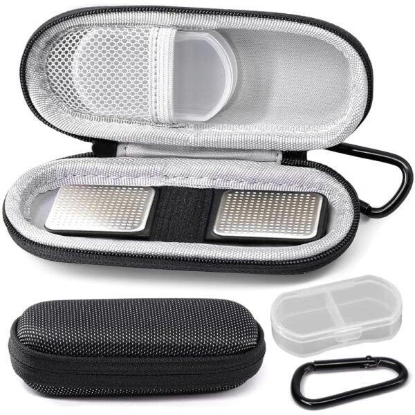 Yewltvep Case for kardiamobile EKG Heart Monitor, Hard case for KardiaMobile 6L, case for Kardia EKG Monitor Comes with Pill Box and Carabiner Clip, Heart Monitor Travel case