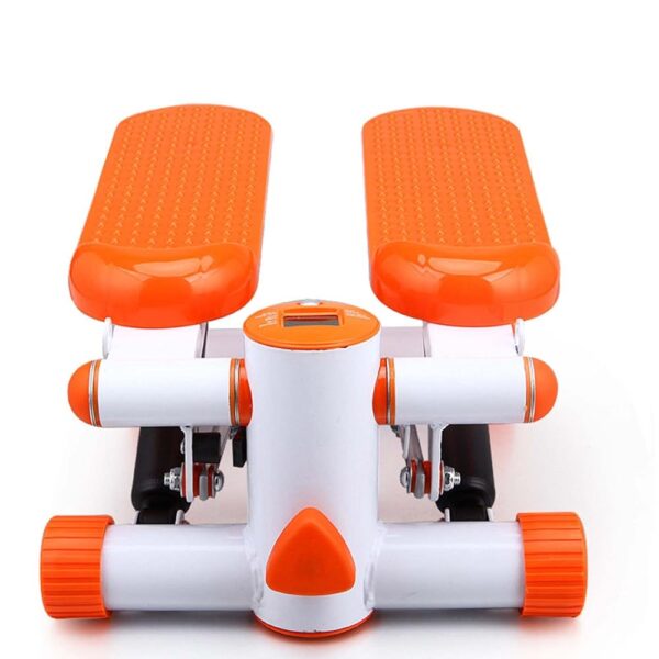 YSUEFIJO Mini Stepper with Resistance Bands, Portable Workout Fitness Equipment, Fitness Stepper Exercise Machine, Aerobic Step Fitness Machines, for Home Office Workout (Orange)